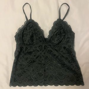 Aerie Lace Crop Tank Top